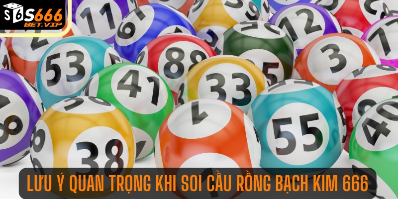 Lưu ý quan trọng khi soi cầu rồng bạch kim 666