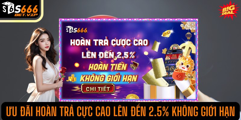 Ưu đãi hoàn trả cực cao lên đến 2.5% cho các sản phẩm giải trí